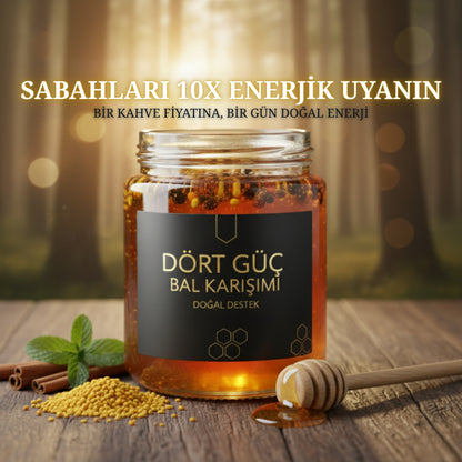 DÖRT GÜÇ BAL KARIŞIMI - Enerjiyle Uyanmanın Formülü