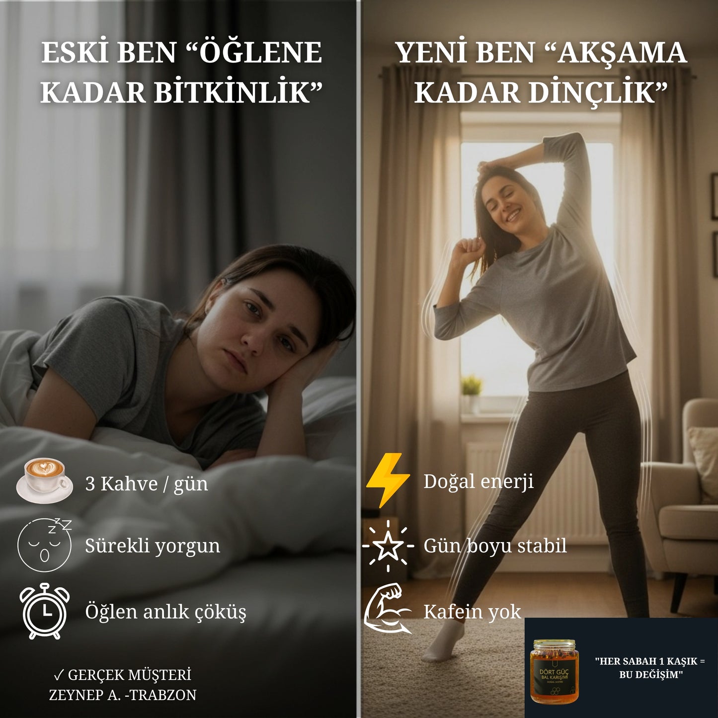 DÖRT GÜÇ BAL KARIŞIMI - Enerjiyle Uyanmanın Formülü